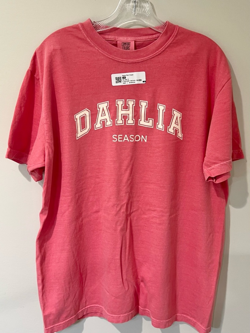 Happy Plant People Dahlia Season Short Sleeve Tee, Large